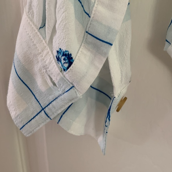 FREE PEOPLE Women’s Window To My Heart Button Down Shirt Top White Size Small - Picture 6 of 12